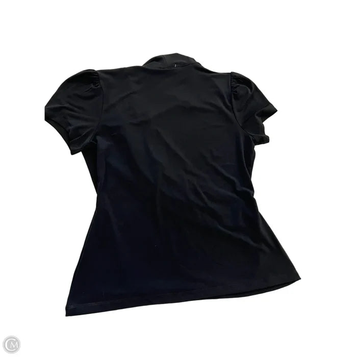 Top Short Sleeve By Tahari In Black, Size: M