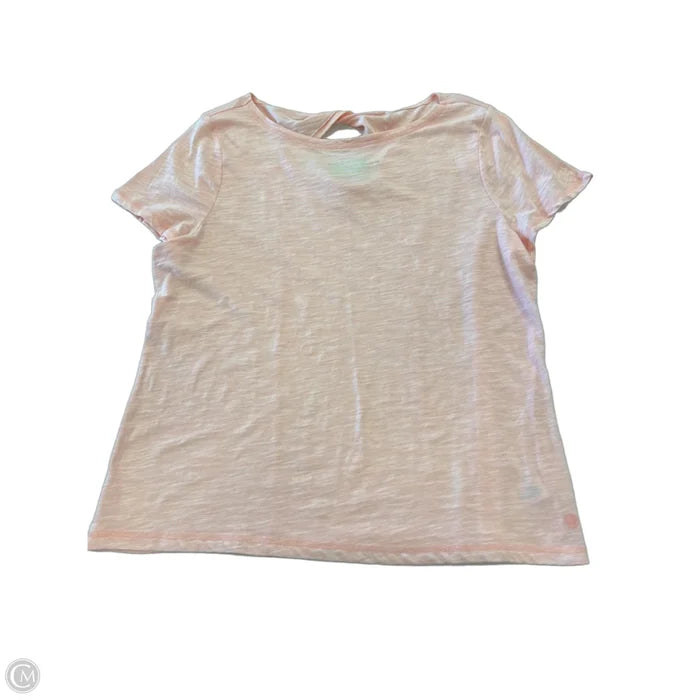 Top Short Sleeve By Talbots In Pink, Size: Xl