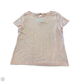 Top Short Sleeve By Talbots In Pink, Size: Xl