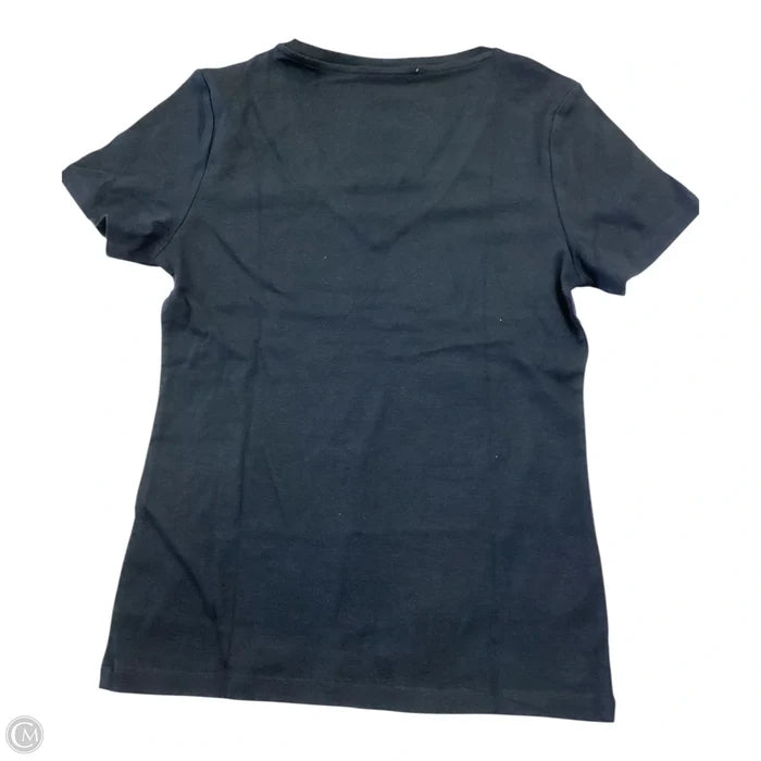 Top Short Sleeve By Tommy Hilfiger In Black, Size: L