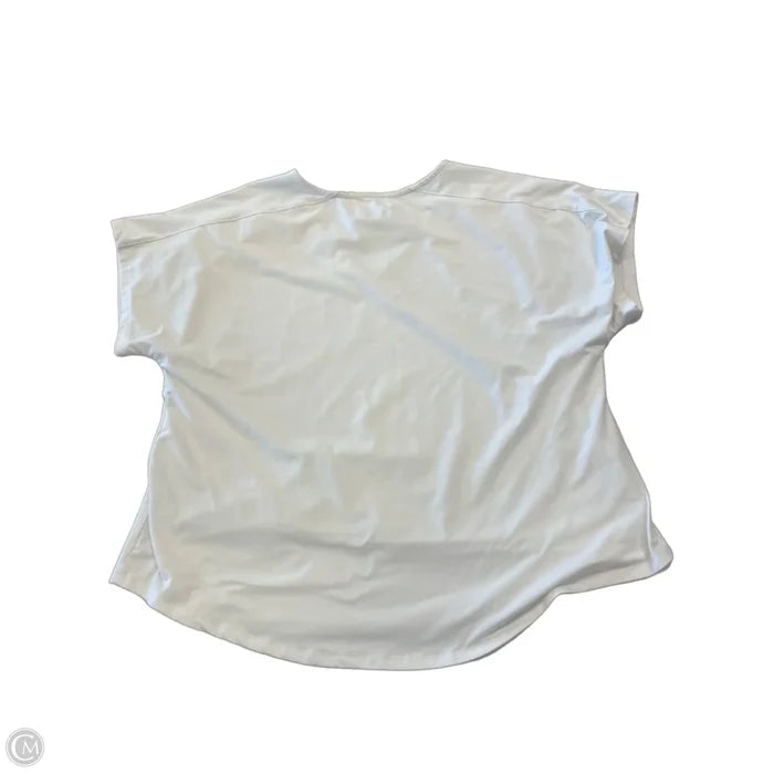 Top Short Sleeve By Tranquility In White, Size: Xl
