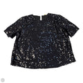 Top Short Sleeve By Ultra Pink In Black, Size: L