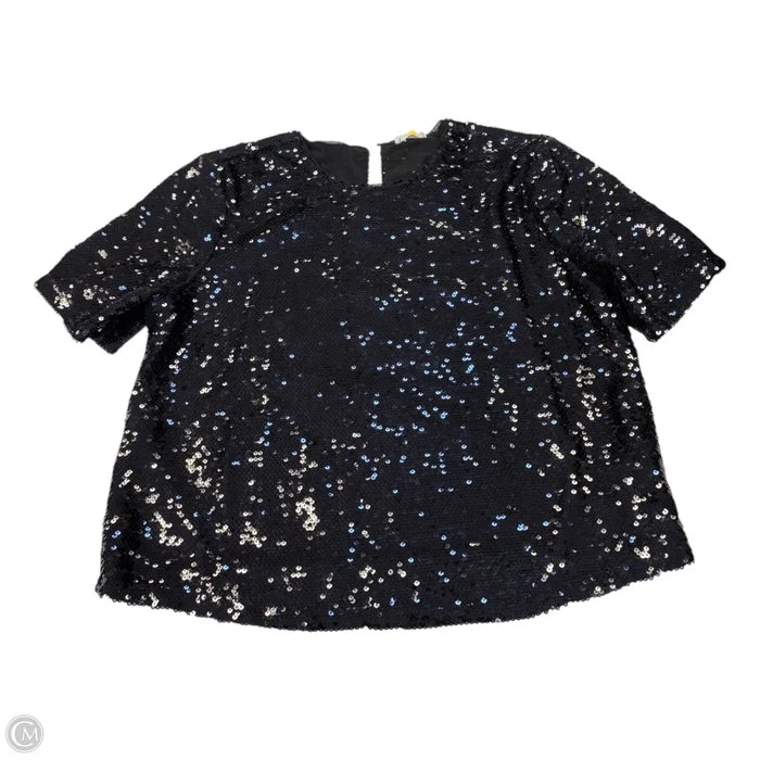 Top Short Sleeve By Ultra Pink In Black, Size: L