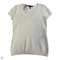 Top Short Sleeve By White House Black Market In White, Size: Xs