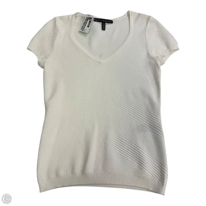 Top Short Sleeve By White House Black Market In White, Size: Xs