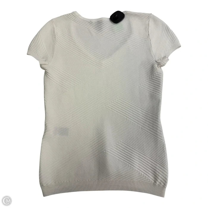 Top Short Sleeve By White House Black Market In White, Size: Xs