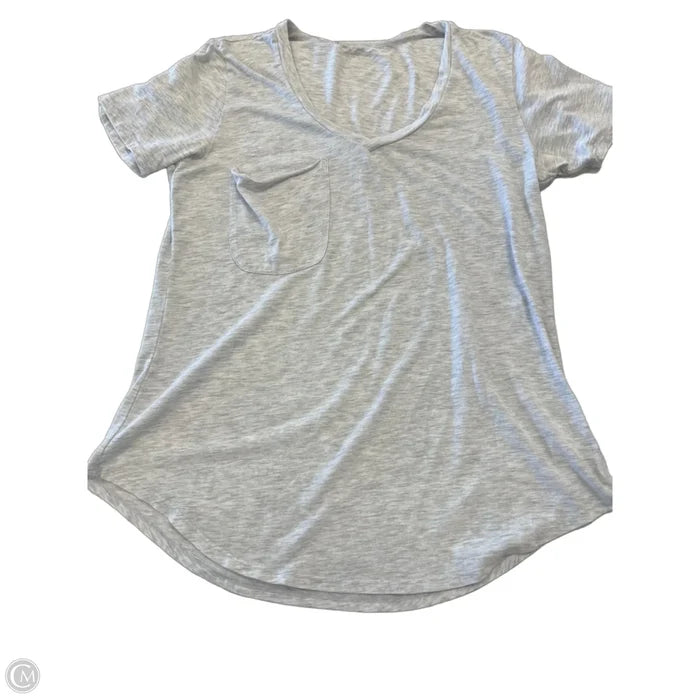 Top Short Sleeve By Z Supply In Grey, Size: L