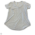 Top Short Sleeve By Z Supply In Grey, Size: L