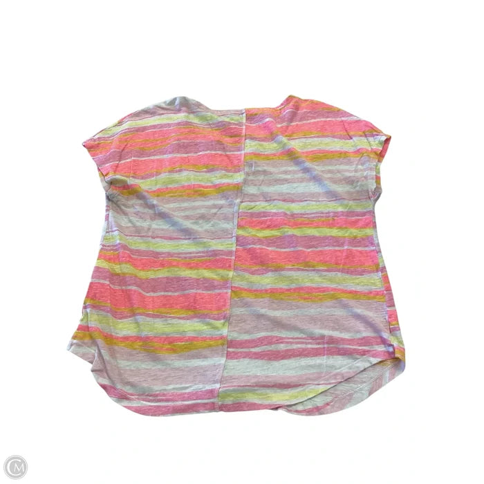 Top Short Sleeve Designer By Lilly Pulitzer In Orange & Pink, Size: M