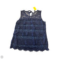 Top Sleeveless By Ann Taylor In Navy, Size: Mp