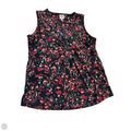 Top Sleeveless By Anne Klein In Black & Red, Size: S