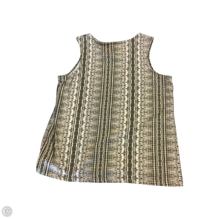 Top Sleeveless By Coral Bay In Green, Size: Petite L