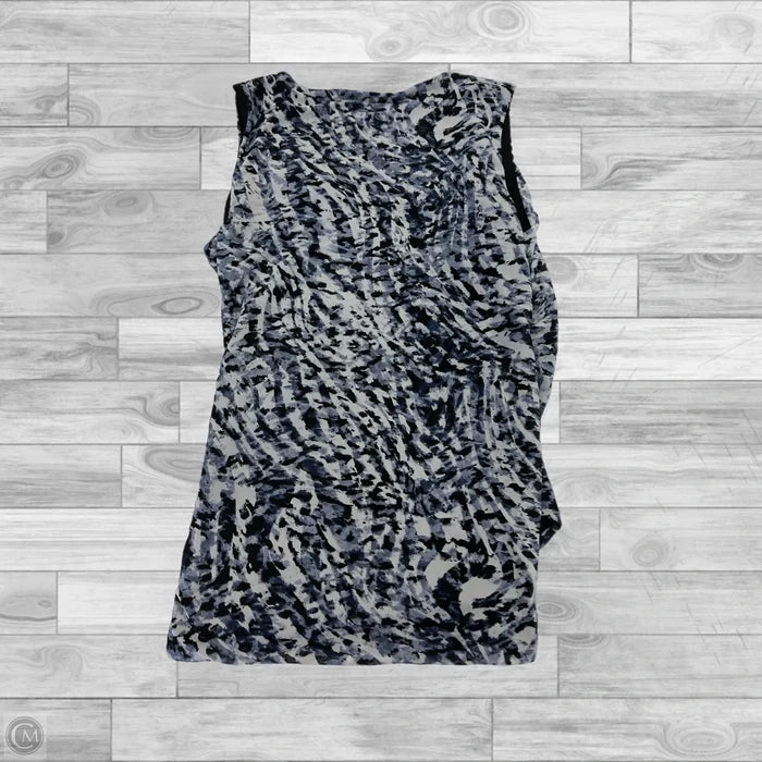 Top Sleeveless By Inc In Black & Blue, Size: S