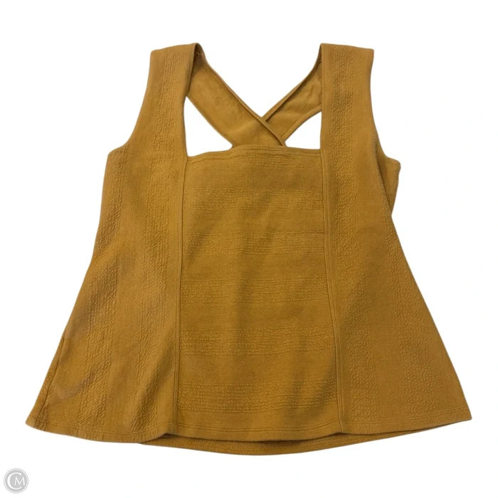 Top Sleeveless By Maeve In Yellow, Size: Xl