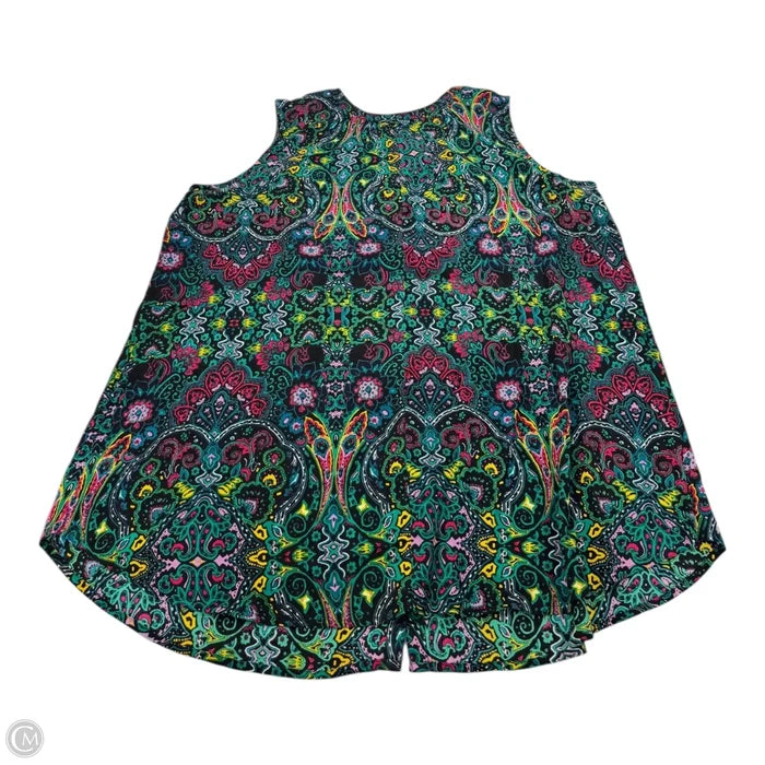Top Sleeveless By Romans In Green, Size: 26