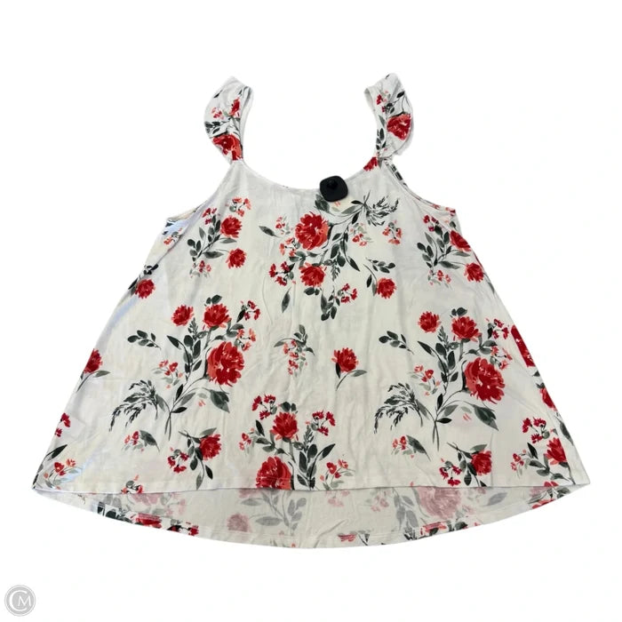 Top Sleeveless By Torrid In Floral Print, Size: 1x