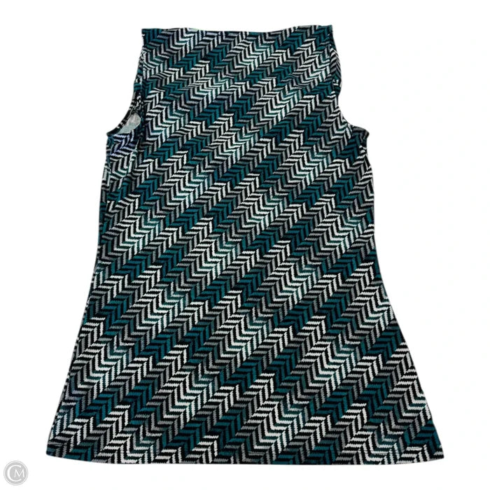 Top Sleeveless By White House Black Market In Geometric Pattern, Size: Xs