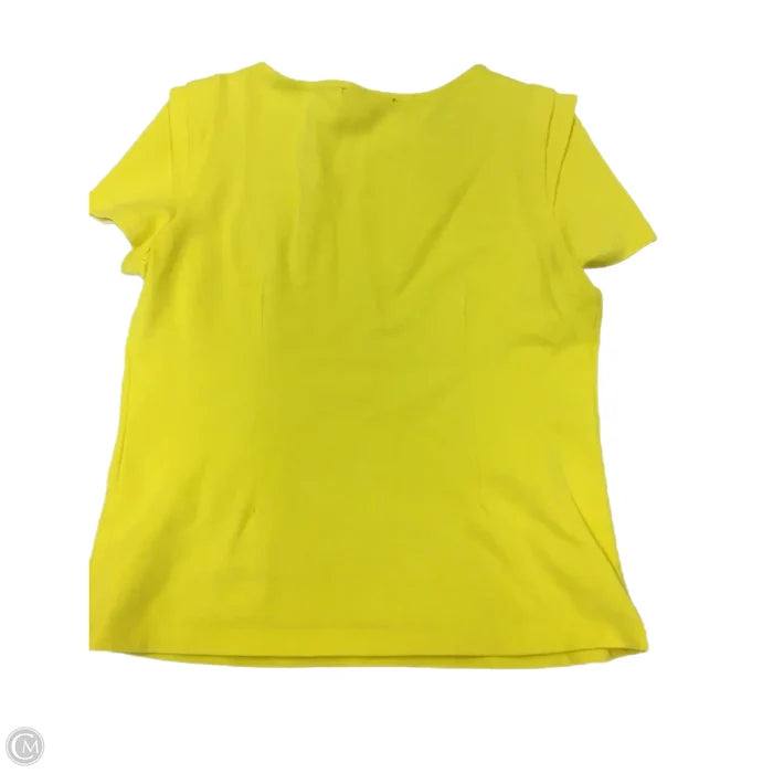 Top Sleeveless By Zara Basic In Yellow, Size: Xl