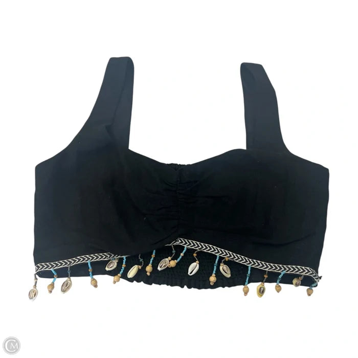 Top Sleeveless By Zara In Black, Size: L
