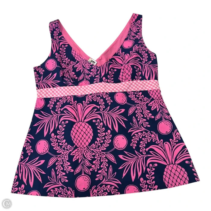Top Sleeveless Designer By Lilly Pulitzer In Pink, Size: 14