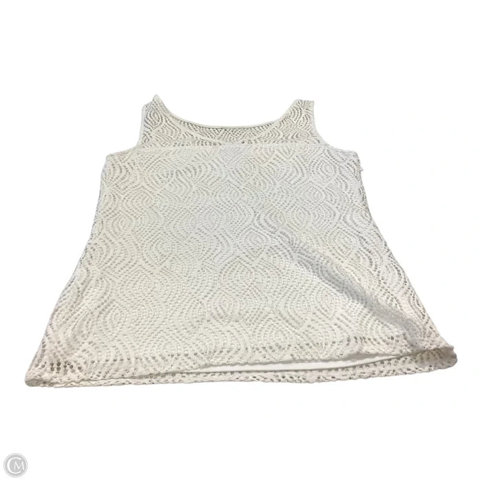 Top Sleeveless Designer By Lilly Pulitzer In White, Size: M