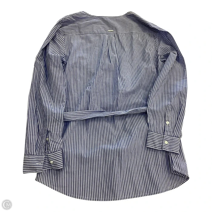 Tunic Long Sleeve By Nautica In Striped Pattern, Size: L