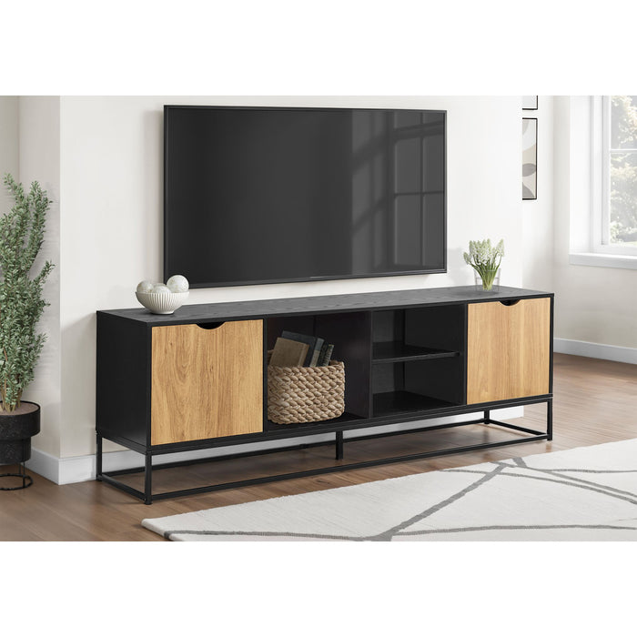 TV Stand - Black/Natural
