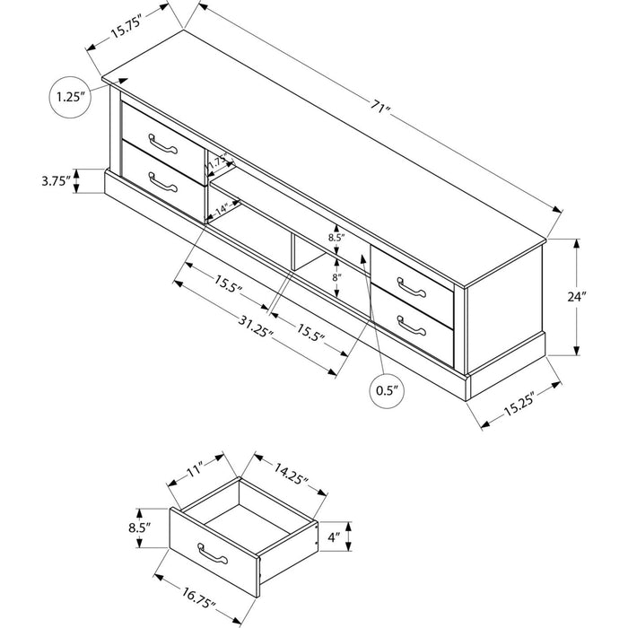 TV Stand - Brown