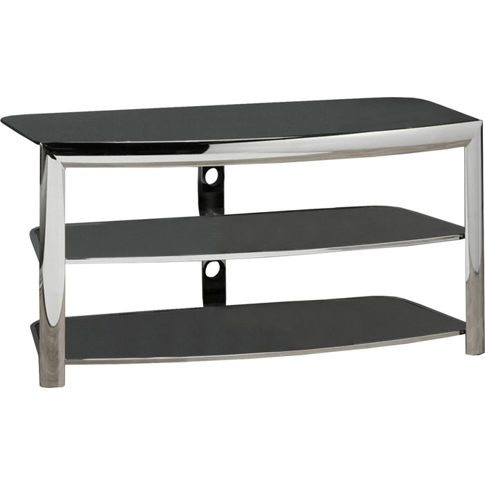 TV Stand - Chrome/Black