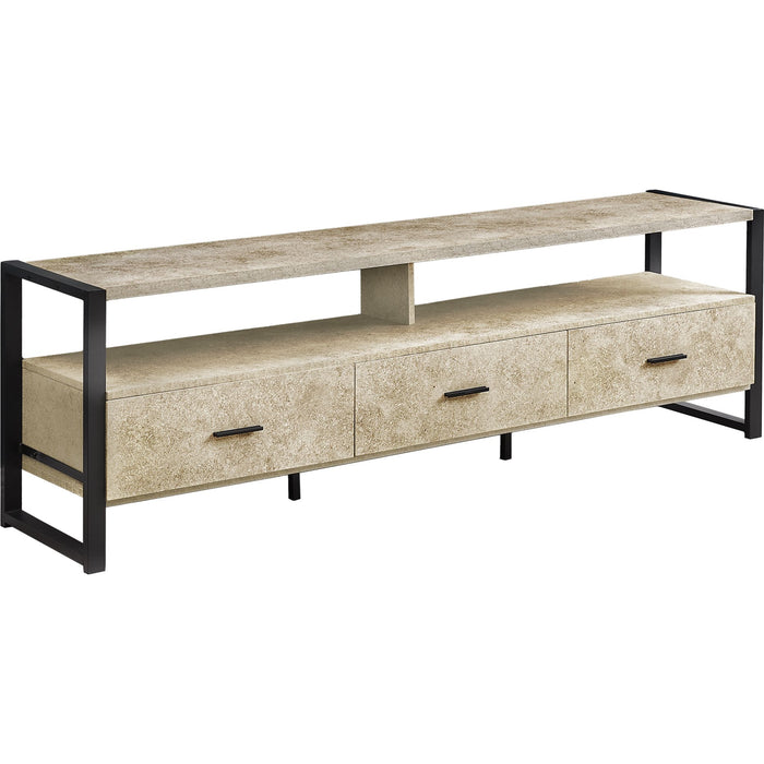 TV Stand - Cream/Black
