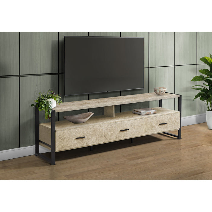 TV Stand - Cream/Black