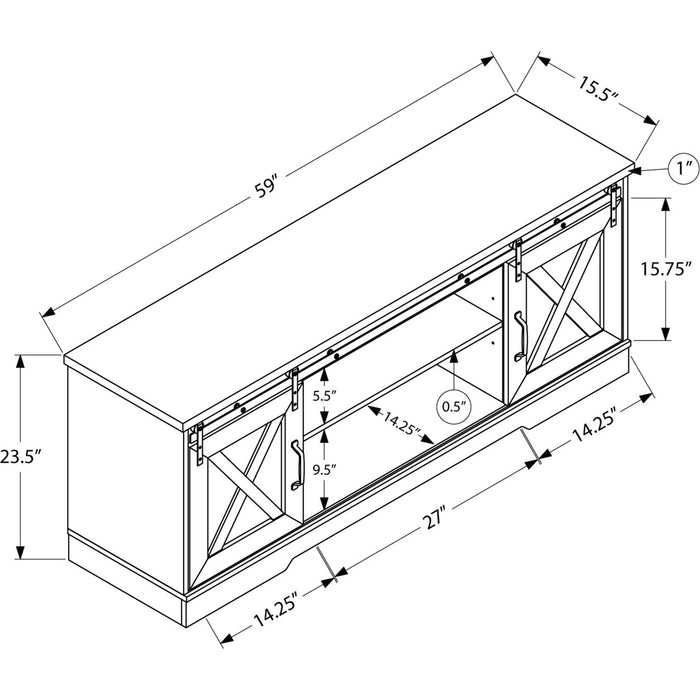 TV Stand - Dark Taupe
