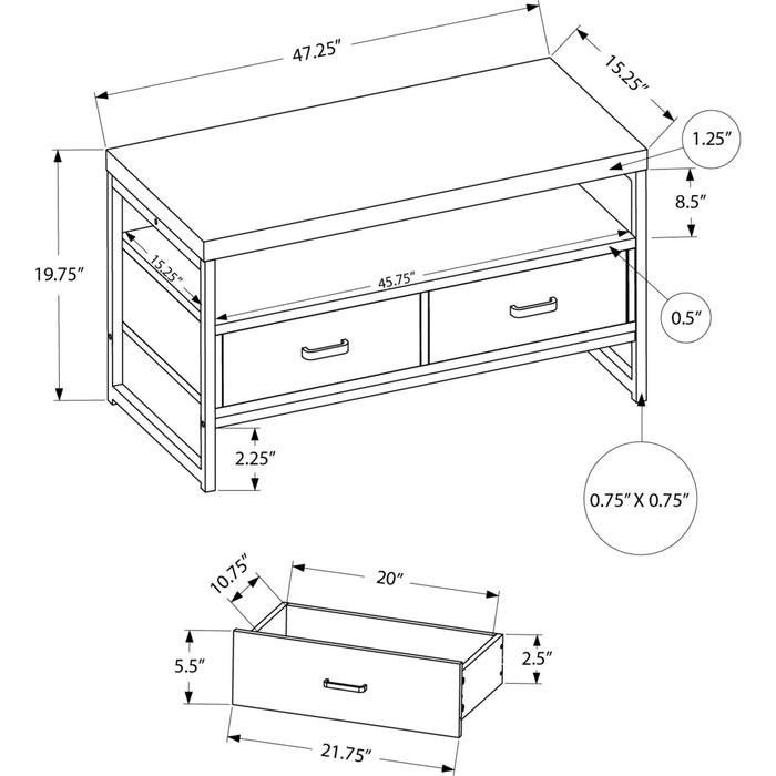 TV Stand - Dark Taupe
