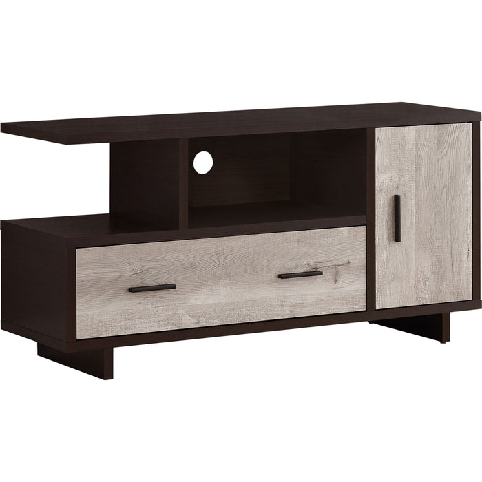 TV Stand - Espresso/Taupe