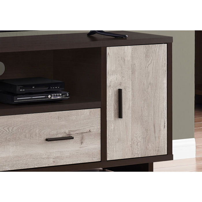 TV Stand - Espresso/Taupe