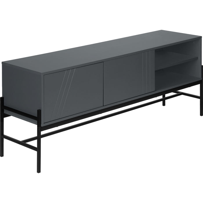 TV Stand - Grey/Black