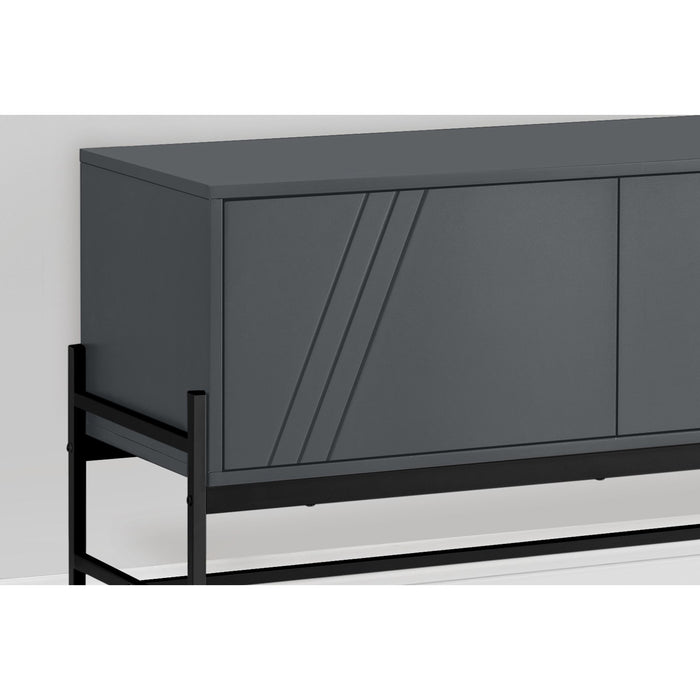 TV Stand - Grey/Black