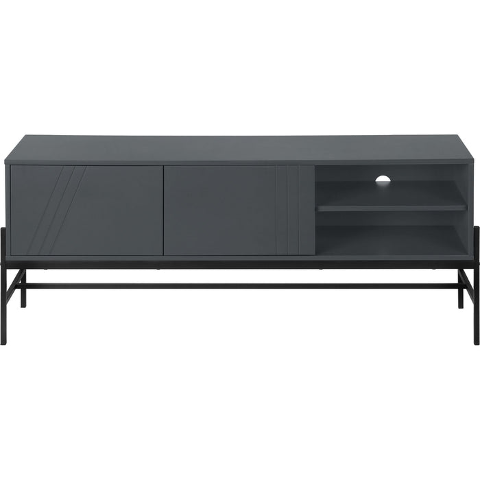 TV Stand - Grey/Black