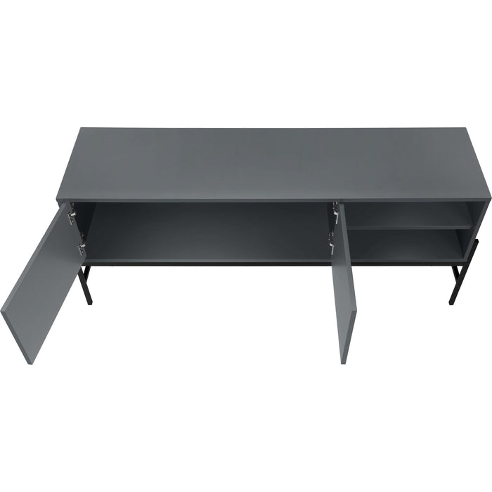 TV Stand - Grey/Black