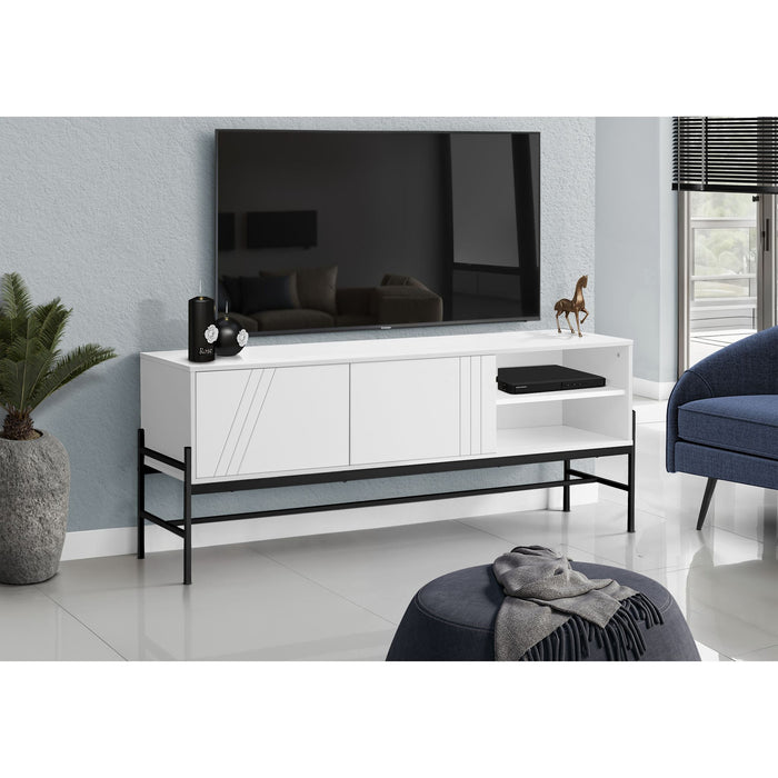 TV Stand - White/Black