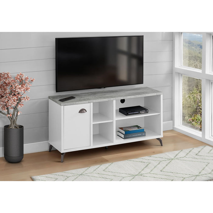 TV Stand - White/Grey