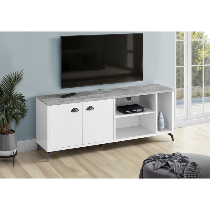 TV Stand - White/Grey