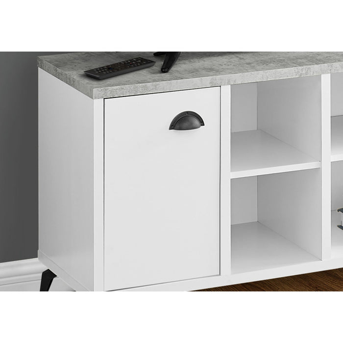 TV Stand - White/Grey