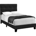 Twin Upholstered Bed - Black
