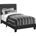 Twin Upholstered Bed - Black