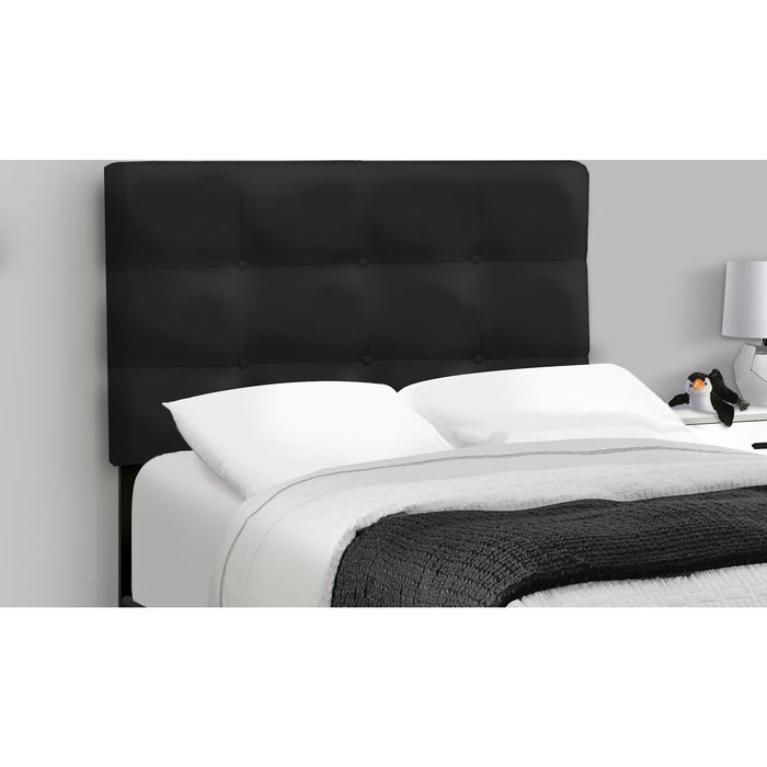 Twin Upholstered Bed - Black