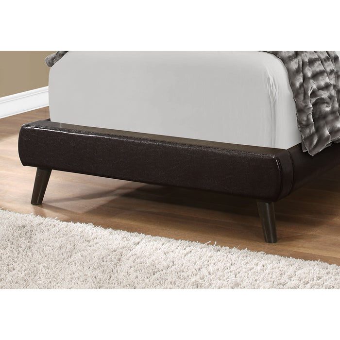 Twin Upholstered Bed - Brown