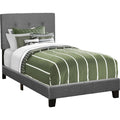 Twin Upholstered Bed - Dark Grey