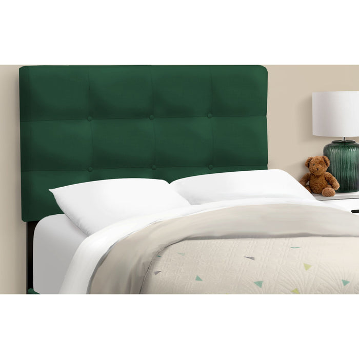 Twin Upholstered Bed - Green