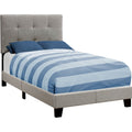 Twin Upholstered Bed - Grey